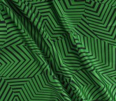 Green black mikado jacquard